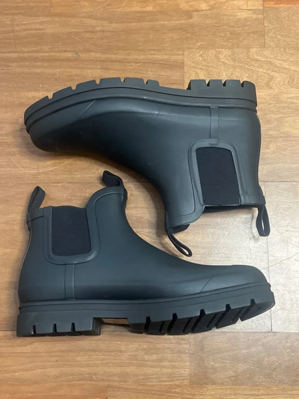 Everlane The Rain Boots in Black New Womens Rubber Booties
